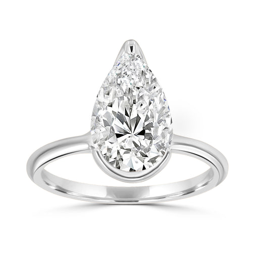 Half Bezel Solitaire Ring 4